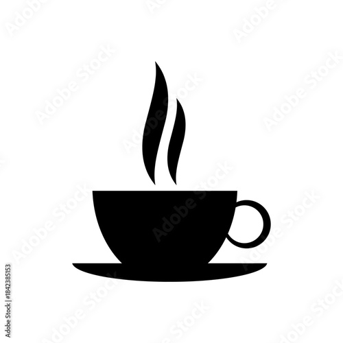 Cup icon, logo isolated on white background