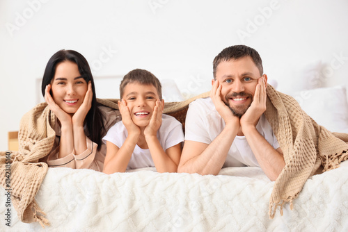 Happy parents and their lit...