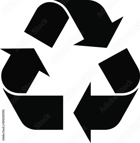 Recycling symbol representing environmental conservation