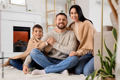 Happy parents and their lit...