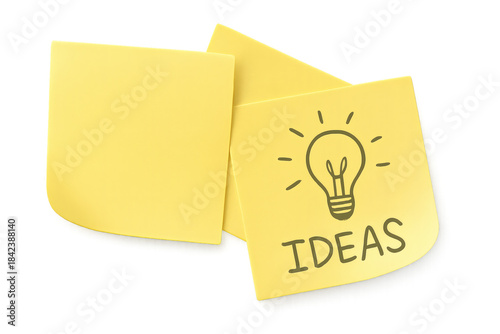 Isolated transparent png of Sticky ideas