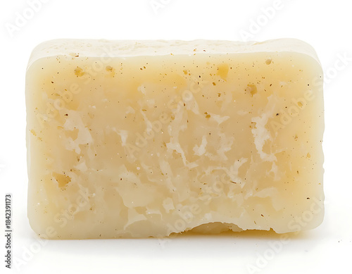 Beige soap bar with flecks flecked speckled