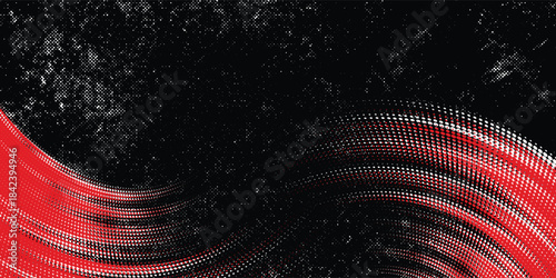 Car sticker wrap abstract banner sporty lines white, red and black grunge color combination brush thunder storm pattern motorsport racing. Vector ilustration