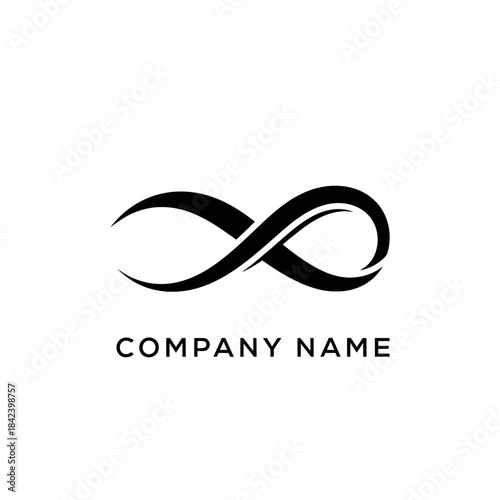 Elegant Infinity Symbol Logo Design for Modern Brand Identity and Timeless Appeal.