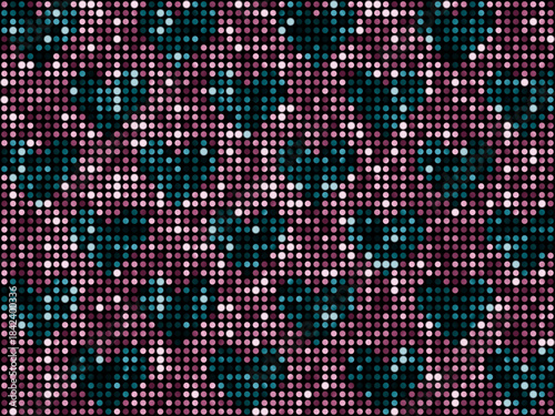 ミラータイル3、ハート柄、3ピンク