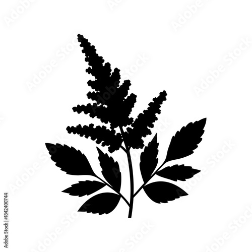 Vector leaf silhouette of a green cannabis marijuana plant isolated on white as a medical herb and nature symbol