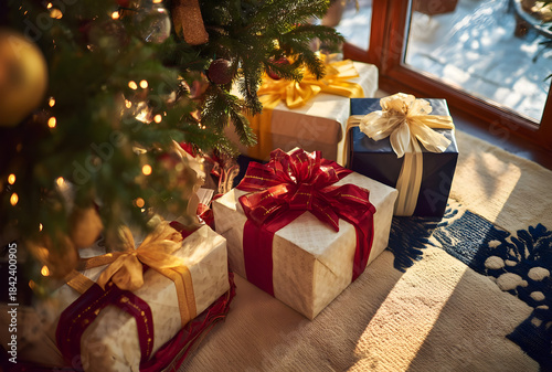 christmas gifts under the fir