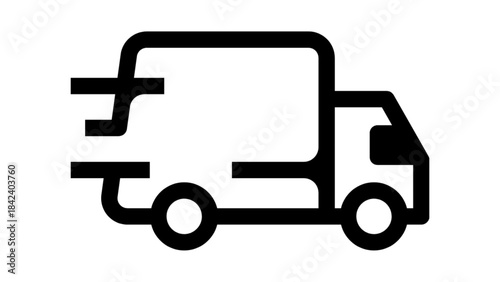 delivery truck icon vector illustration