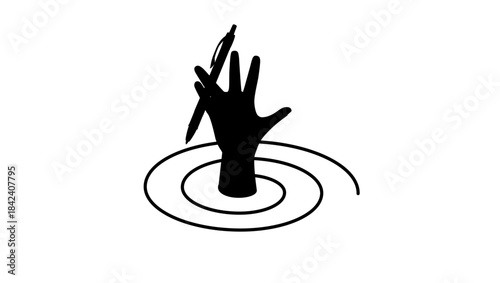 not free press, black isolated silhouette