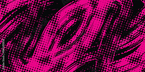 black pink brush pattern car sticker banner sporty abstract line pink black color combination grunge brush pattern modern motorsport racing design