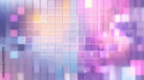 Abstract Gradient Tile Background in Pastel Hues