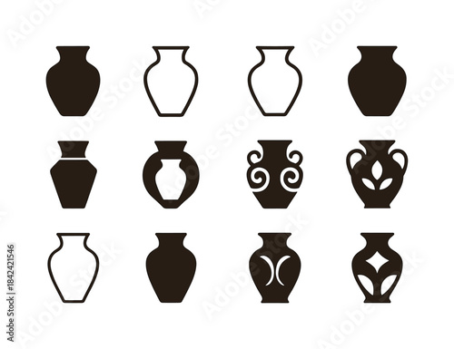 Flea Market Logo Variations. Flea market finds. Icon set. Set Lo