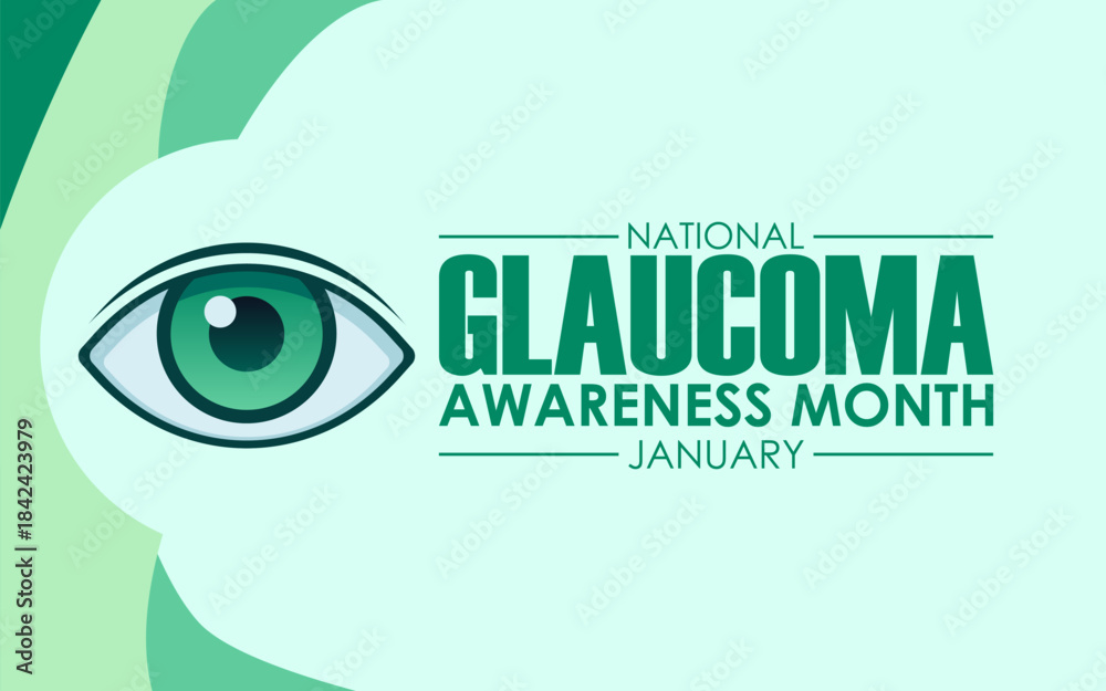 Fotografie Vector graphic of National Glaucoma Awareness Month ideal for National Glaucoma Awareness Month celebration
