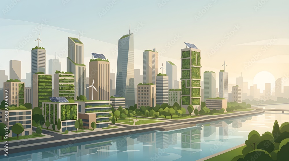 Obraz premium singapore city skyline at sunset