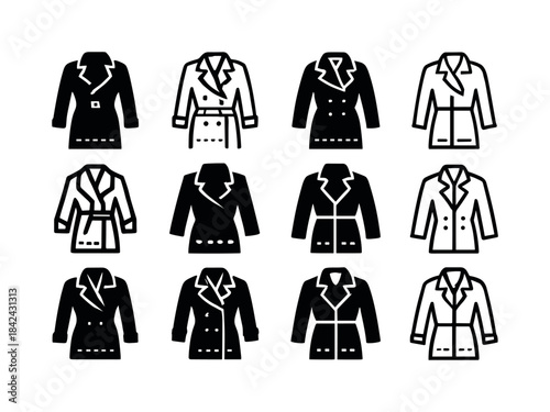 Trench Logo Variations. Trench. Icon set. Set Logo of trench: st