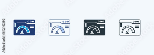 Page Speed Icon Multiple Style