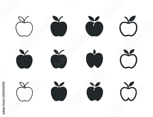Healthy Eating Icons. healthy eating. Icon set. Set Logo of heal