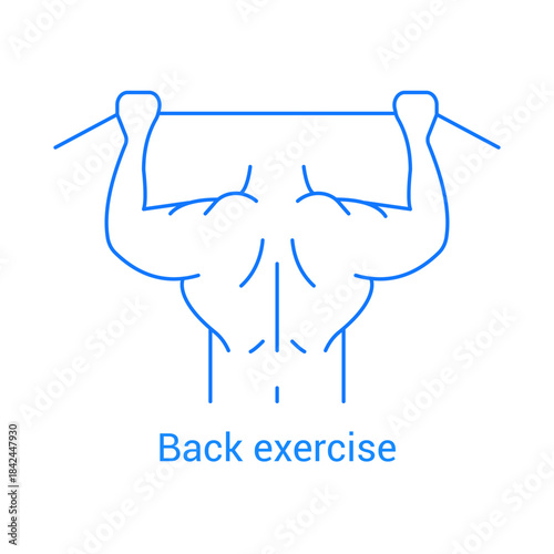 Back Exercise Icon Vector

Upper Body Workout Outline Illustration