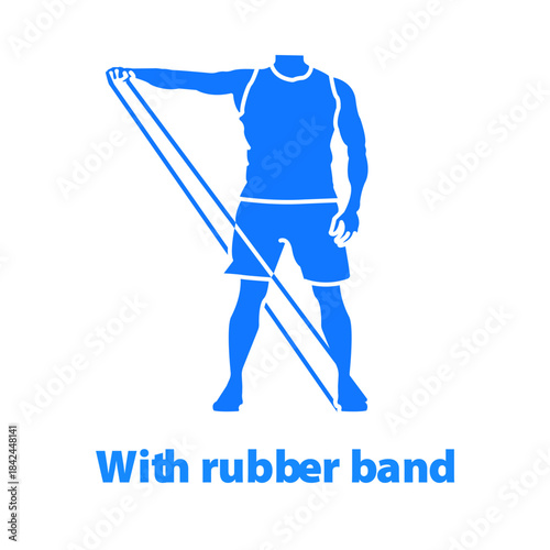 Resistance Band Workout Silhouette Vector

Rubber Band Fitness Solid Icon