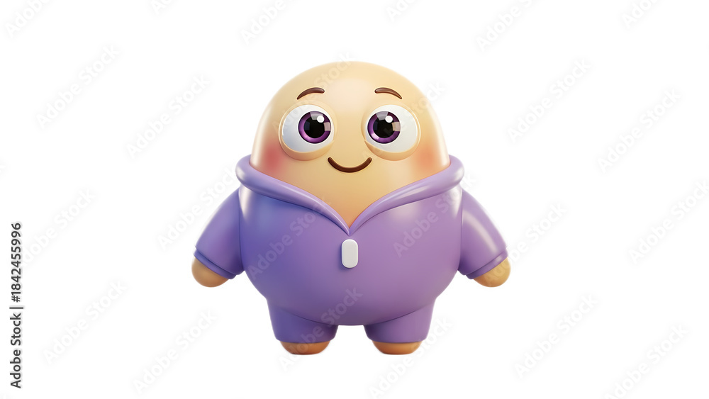 Naklejka premium 3d emoji emote for social media icon cute character design 