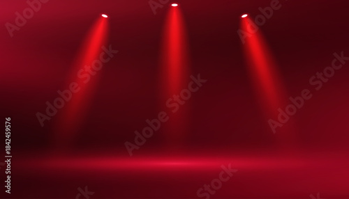 Red studio room background space for selling products, backdrop, wallpaper, background, text.