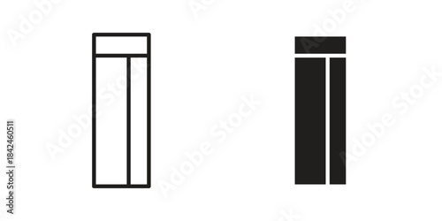 Chew gum icons on white background. Line vector sign, symbol for web and mobile