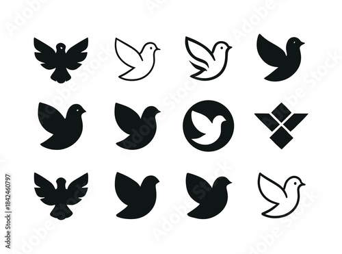 Utopia Logo Collection. utopia. Icon set. Set Logo of utopia: pe