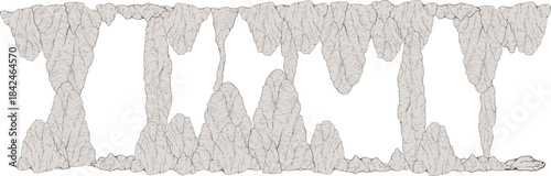 Rocks of interior of cavern