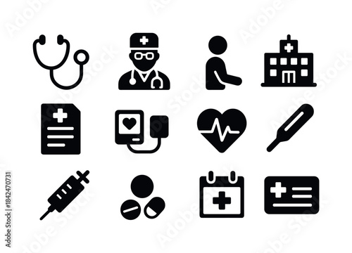 Essential Medical Icons. The Importance of Regular Checkups. Sol