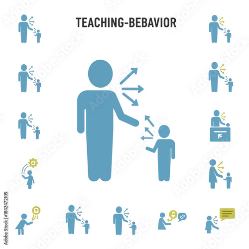 Teaching Behavior Concept with Mentor and Student Interaction.