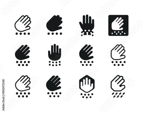 Inclusive Design Icons. Inclusive Design. Icon set. Set Logo of