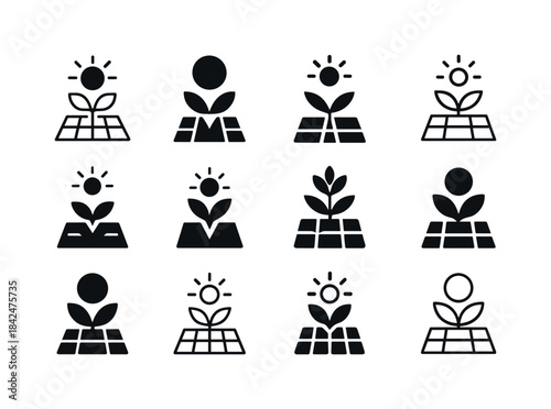 Artificial Photosynthesis Icons. Experiments in creating artific