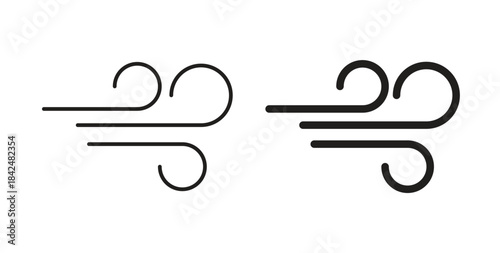 Wind icon. filled flat sign for mobile concept and web design