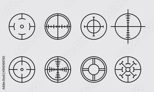 Collection of Various Crosshair and Reticle Designs