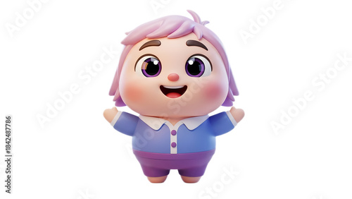 3d emoji emote for social media icon cute character design 