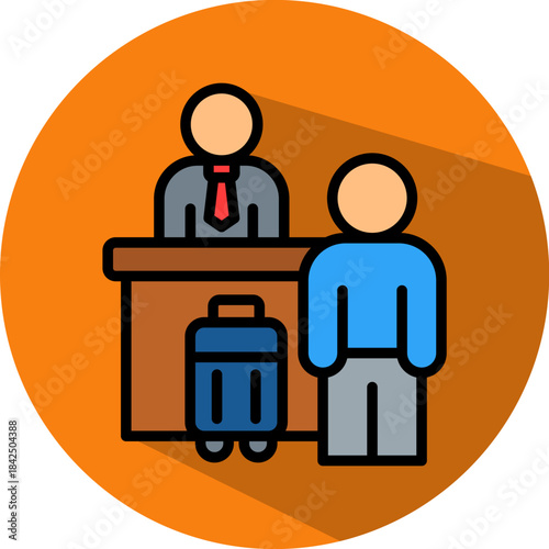 Hospitality And Tourism isometric icon