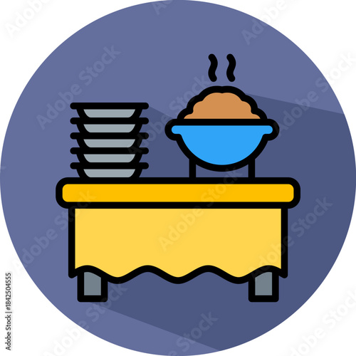 Food And Catering isometric icon