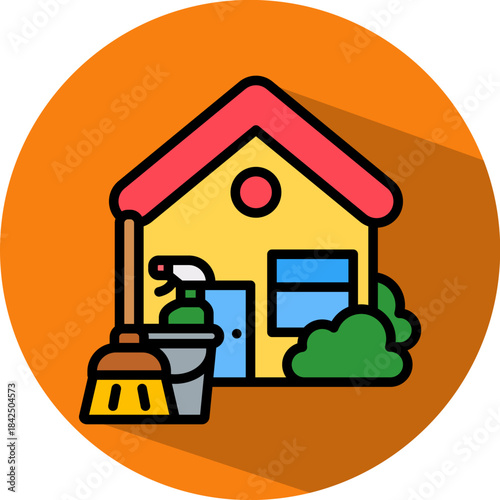 Cleaning Services isometric icon