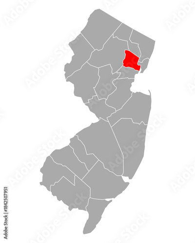 Karte von Essex in New Jersey