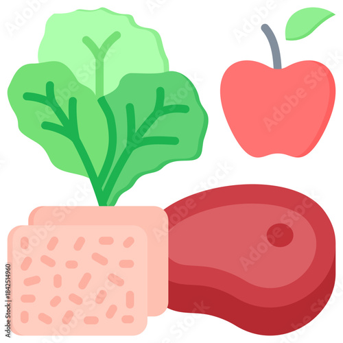 Illustration elements of Dietetics