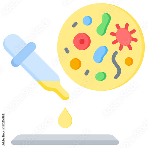 Illustration elements of Microbiology