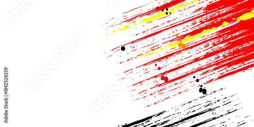 Abstract splash colorful paint splatter on white background