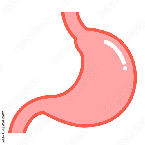 シンプルな胃袋のイラスト 臓器 ヘルスケア ベクター