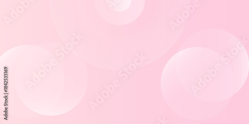 Abstract colorfull pastel pink on background with circles pink element shapes. Minimalist banner or wallpaper design. Bautiful colorfull concept