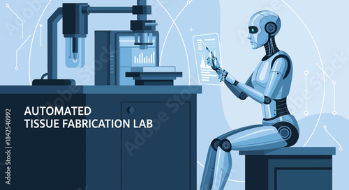 Robot Overseeing Automated Tissue Fabrication Process in Advanced Laboratory Setting