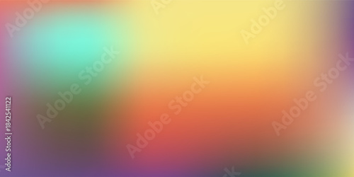 Abstract blurred rainbow colorfull gradient background with a diagonal blend of warm and vibrant