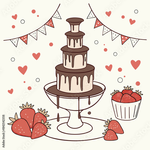 wedding cake and sweets