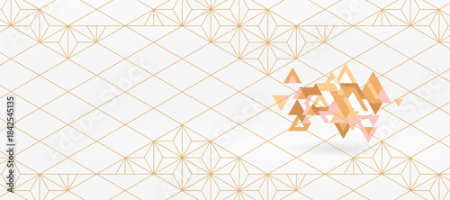 幾何学 抽象 三角形 葉 パターン 背景