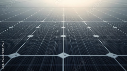 dark grayish surface of a solar panel seen from a 45-degree angle