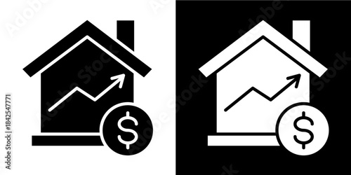 Asset Pricing  Icon Set White Style Collection